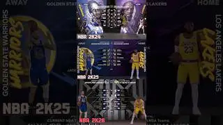NBA 2K26 VS NBA 2K25 VS NBA 2K24 Comparison #nba2k26 #nba2k