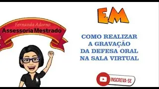 Fazer a defesa oral mestrado FUNIBER - Sala Virtual