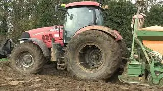 CASE IH PUMA 210 AND AMAZONE COMBINATION DRILL