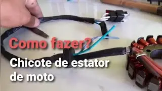 Como fazer Chicote do estator Suzuki - Yes / Intruder. 125. Recuperação. Motorcycle stator harness