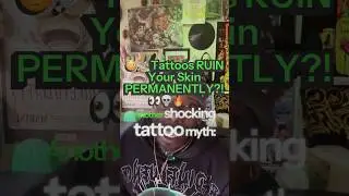 😳💉 Tattoos RUIN Your Skin Permanently?! 👀💀🔥 #TattooShorts #TattooFacts #FYP