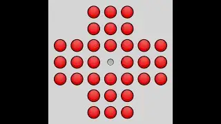 Peg Solitaire - How to solve the traditional english board with just one piece in the center