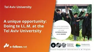 Webinar mit Tel Aviv University: A unique opportunity: Doing the LL.M. at the Tel Aviv University