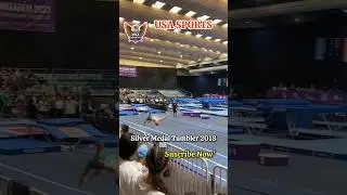 Insane Flips by Rasmus Steffensen | European Silver Medal Tumbler 2018 #shorts #usa #sports