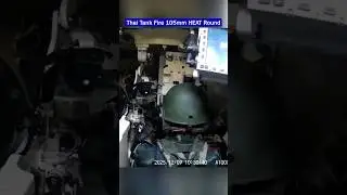 Thai Army M60A3 Fires 105mm HEAT Round at Targets in Intense Clash!