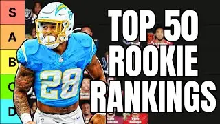 Top 50 Dynasty Rookie Rankings & Tiers (Post NFL Draft)