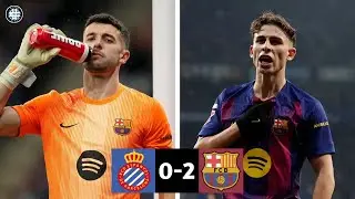 Derby HOSTILE 🔥 Joan Garcia H&Eacute;RO&Iuml;QUE, Fermin Lopez TOP (Espanyol 0-2 Bar&ccedil;a)