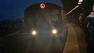 MTA NYCT Subways: BMT R160A (L) Train To 14th Street - 8th Avenue @ Broadway Junction