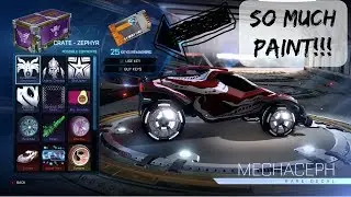 OPENING 25 MORE ZEPHYR CRATES IN ROCKET LEAGUE!  **SO MUCH PAINT**