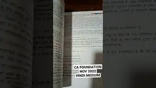 ca foundation hindi medium #cafoundation#ca#economic#subscribe