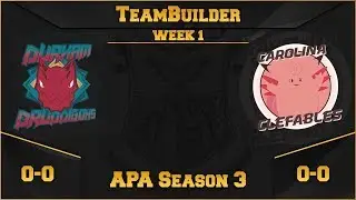 American Pok&eacute;mon Association S3W1 Teambuilder VS Carolina Clefable