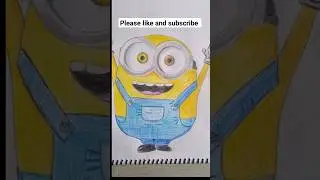 Minion drawing realism #art #shorts #drawing #funny #youtubeshorts #minions #trending #cartoon