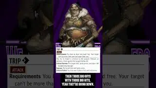 Cool Stuff You Can Do In PF2: Trip #CSYCDIPF2 #paizo #pathfinder2e #ttrpg #trg #ORC