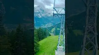 Swiss alps from cable car | Grindelwald first @Switzerland #switzerlandwonderland #swissbeauty