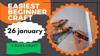 Easy Republic Day Art & Craft 2026 | Tricolour DIY for School Project | Indian Flag CraftI Beginners