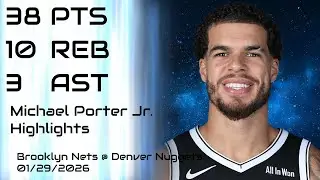 NBA - Michael Porter Jr. Highlights - Brooklyn Nets vs Denver Nuggets - 01/29/2026