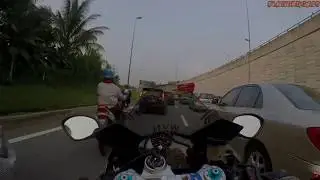 Utah delivery driver opens door on lane filtering motorcycle - Seriously? Why so late?