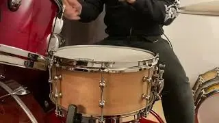 Vaughncraft solid ply maple snare drum 14x6