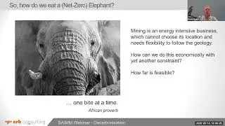 Decarbonisation Webinar - an overview of the practical steps being taken in the mining industry