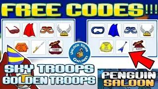 MORE FREE ARMY CODES! Penguin Saloon Secrets | Golden/Sky Troops