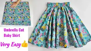 Full Flared Baby Skirt cutting and stitching | Skirt Cutting and stitching