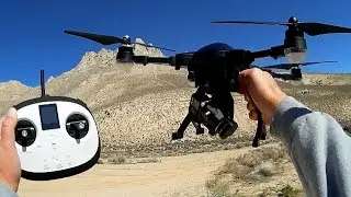Simtoo Dragonfly Pro Folding Drone Controller Flight Test Review
