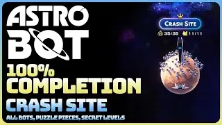Astro Bot - Crash Site (All Collectible Locations: Bots || Puzzle Pieces)
