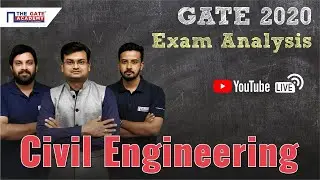 *LIVE GATE 2020 Civil Paper Analysis(Forenoon & Afternoon): Find Cut Off, Weightage,Difficulty Level