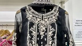 Agha Noor New Collection 2023||  Beautiful chiffon dubbata Detailed Video with prices  14-May-2023