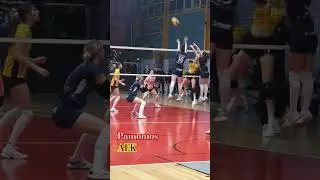 Bianca Busa all over the way!! 💥 #fireball #busa #volleyball #panionios