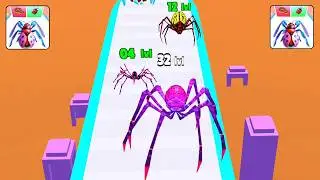 Spider Insect Evolution Run - Level Up Gameplay Levels 49-54  (ios,Android)