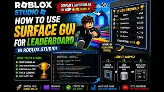 How to Use Surface GUI for Leaderboard in Roblox Studio