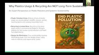 Plastic Recycling is not a Sustainable solution Webinar recording