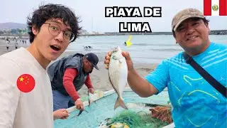 El Chino en Lima 🇵🇪 CEVICHE para la Navidad en La Playa