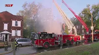 Crews respond to vacant building fire in St. Louis City