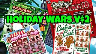 Christmas Scratch Off Ticket Battle 🔴 Pa Lottery | Nj Lottery | Md Lottery  | De Lottery | Round 2