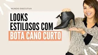 LOOKS ESTILOSOS COM BOTA CANO CURTO - Michelle Castro #botacanocurto #mundoexecutiva #michellecastro