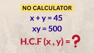Only Geniuses Can Crack This HCF Puzzle Without a Calculator!