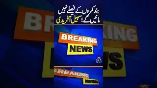 No One Will Impose Backroom Decisions - CM KPK Sohail Afridi | Geo News | #shorts