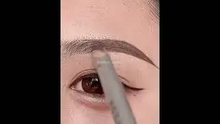 Simple And Easy Way To Draw Perfectly Eyebrow Shape With Pencil #forbeginners
