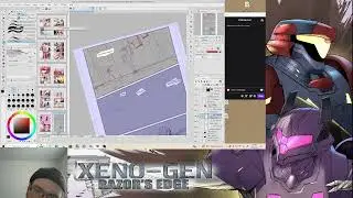 New Display! Come sketch and chill! Working on comic!! (Comic Book stream 4) (7-30-2023)