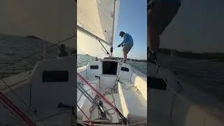 DCYC Wednesday Night 8/6/2025 Doublehanded Gybe on a J/105 #ITSails