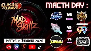 LIVE `Mad⭐Skillz X TJ Tournament BABAK 32 BESAR DAY 3 - Clash Of Clans
