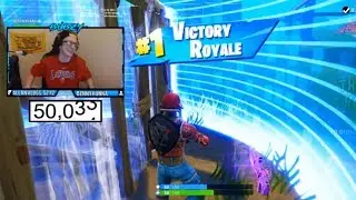Hitting 50K subscribers the EXACT time i win a fortnite game...