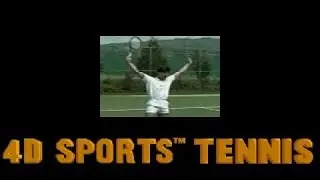 4D Sports Tennis gameplay (PC Game, 1990)