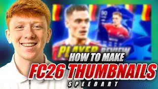 How To Make FC26 Thumbnails! Ft UCL Florian Wirtz ⚡️