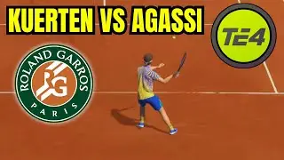 Gustavo Kuerten 🇧🇷 vs Andre Agassi 🇺🇸 Roland Garros Semi-Final in TE 4