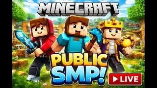 🔴 New Minecraft Public SMP || JAVA + BEDROCK 24/7 LIVE ||IP : godvenomsmp.aternos.me:21839