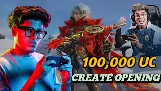 100000 UC Luck Ultimate Set & New Lv8 DP-28 Skin in - BGMI Create Opening  @JONATHANGAMINGYT