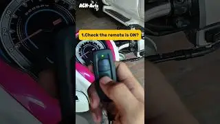 How to start Honda Scoopy Smart Key #shorts #smartkey #tips